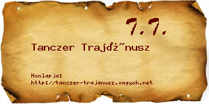 Tanczer Trajánusz névjegykártya